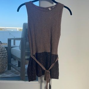 Anthropologie XS Moth Knit Peplum Top Holiday